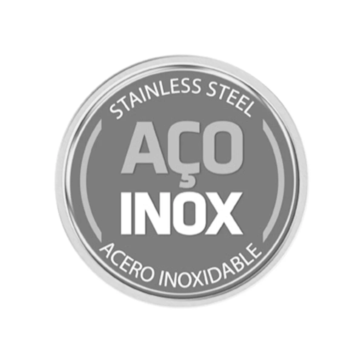 Pote Tramontina Freezinox Redondo em Aço Inox com Tampa Plástica 28 cm 5,8 L
