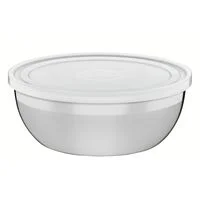 Pote Tramontina Freezinox Redondo em Aço Inox com Tampa Plástica 28 cm 5,8 L