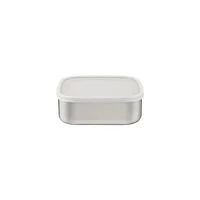 Pote Tramontina Freezinox em Aço Inox Quadrado com Tampa Plástica 16 cm 1,2 L