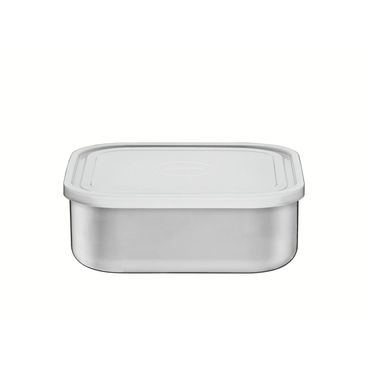 Pote Tramontina Freezinox em Aço Inox Quadrado com Tampa Plástica 19 cm 2,1 L