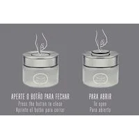Pote de Vidro Tramontina Purezza com Tampa de Aço Inox 10 cm 0,7 L