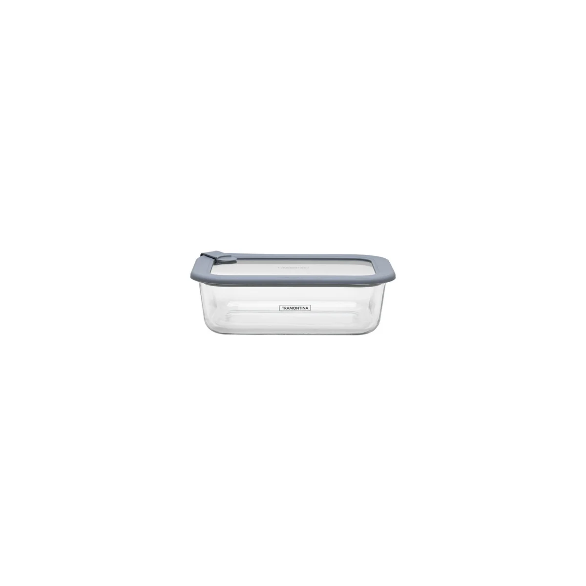 Pote de Vidro Tramontina Vittra Retangular com Tampa Hermética de Silicone 0,64 L