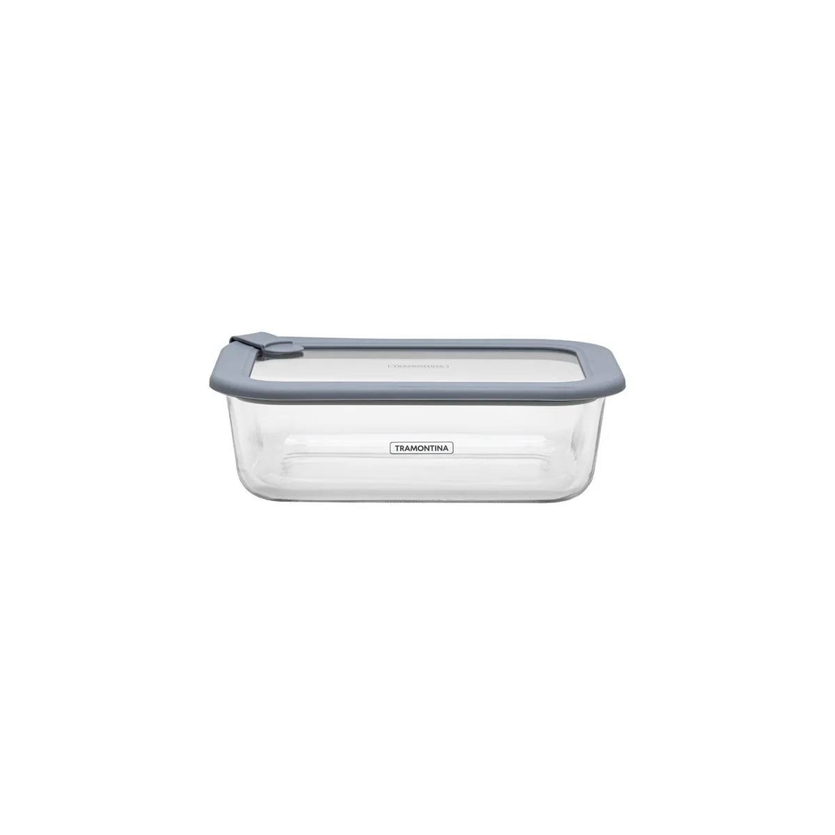 Pote de Vidro Tramontina Vittra Retangular com Tampa de Vidro Hermética de Silicone 1,52 L
