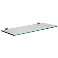 Prateleira de Vidro Tramontina Glass Reta com Suporte Injetado 400x200x8mm