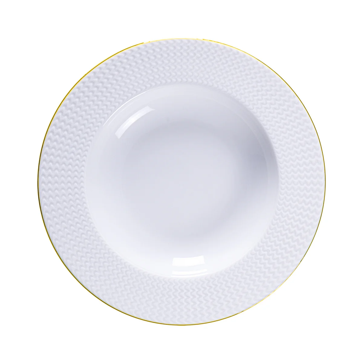 Prato Fundo Mesh Filetado em Porcelana 23 cm