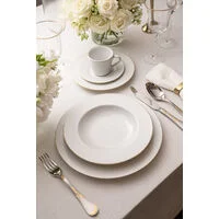 Prato Fundo Mesh Filetado em Porcelana 23 cm