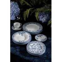 Conjunto Xícara e Pires de Chá Tramontina Azzura em Porcelana Decorada 250 ml 2 Peças
