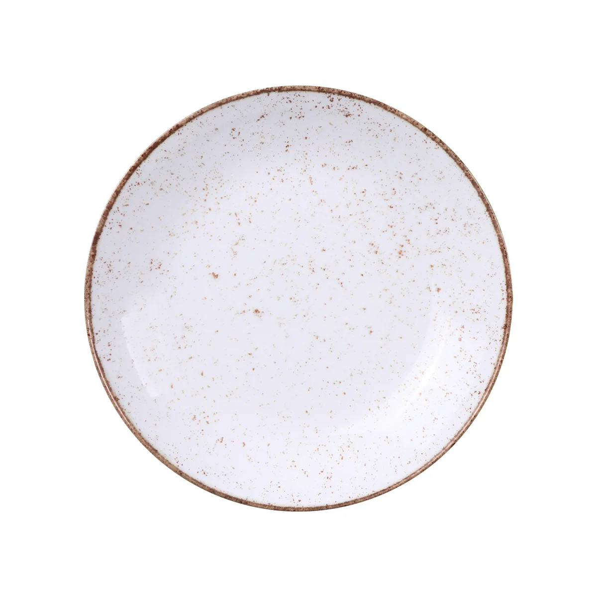 Prato Fundo Tramontina Rústico Marrom em Porcelana Decorada 25 cm