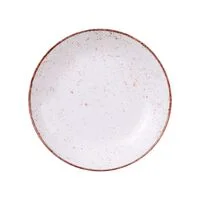 Prato Fundo Tramontina Rustico Marrom MaxForce em Porcelana 25 cm