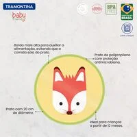 Prato Infantil Tramontina Baby Friends em Polipropileno Verde