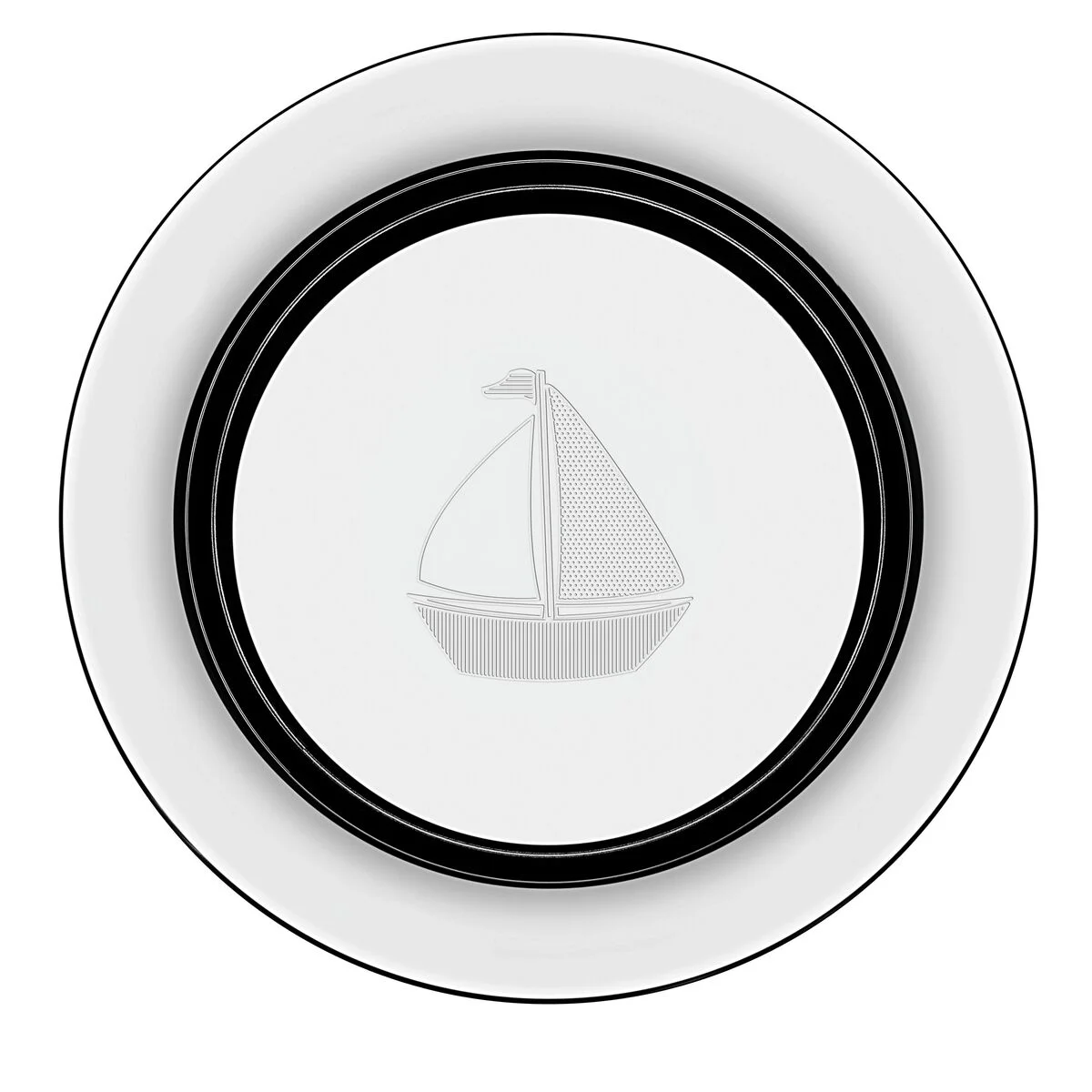 Prato Infantil Tramontina Le Petit em Aço Inox Barquinho 23 cm