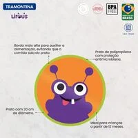 Prato Infantil Tramontina Lirous em Polipropileno Verde