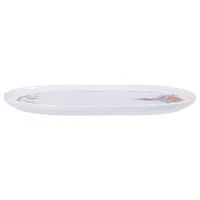 Prato Oval Tramontina Essência Do Círio em Porcelana Decorada 31 cm