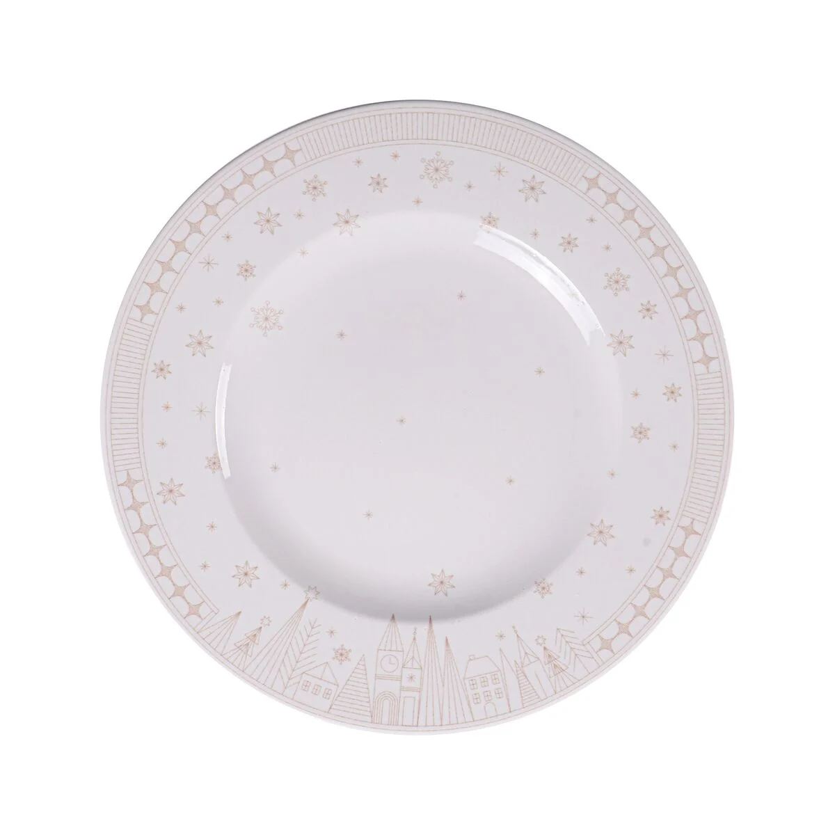 Prato Panetone Tramontina Casa Natal Capodanno em Porcelana Decorada 28 cm