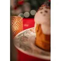Prato Panetone Tramontina Casa Natal Noite Feliz em Porcelana Decorada 28 cm