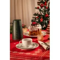 Prato Panetone Tramontina Casa Natal Noite Feliz em Porcelana Decorada 28 cm