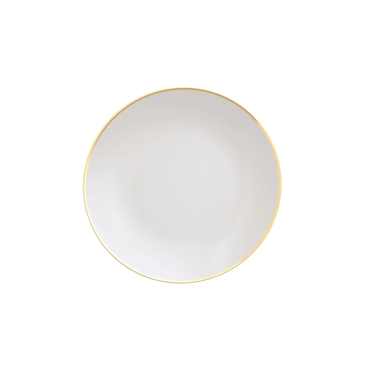 Prato Raso Filetado Tramontina Anna em Porcelana com Borda Dourada 28 cm
