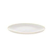 Prato Raso Filetado Tramontina Anna em Porcelana com Borda Dourada 28 cm