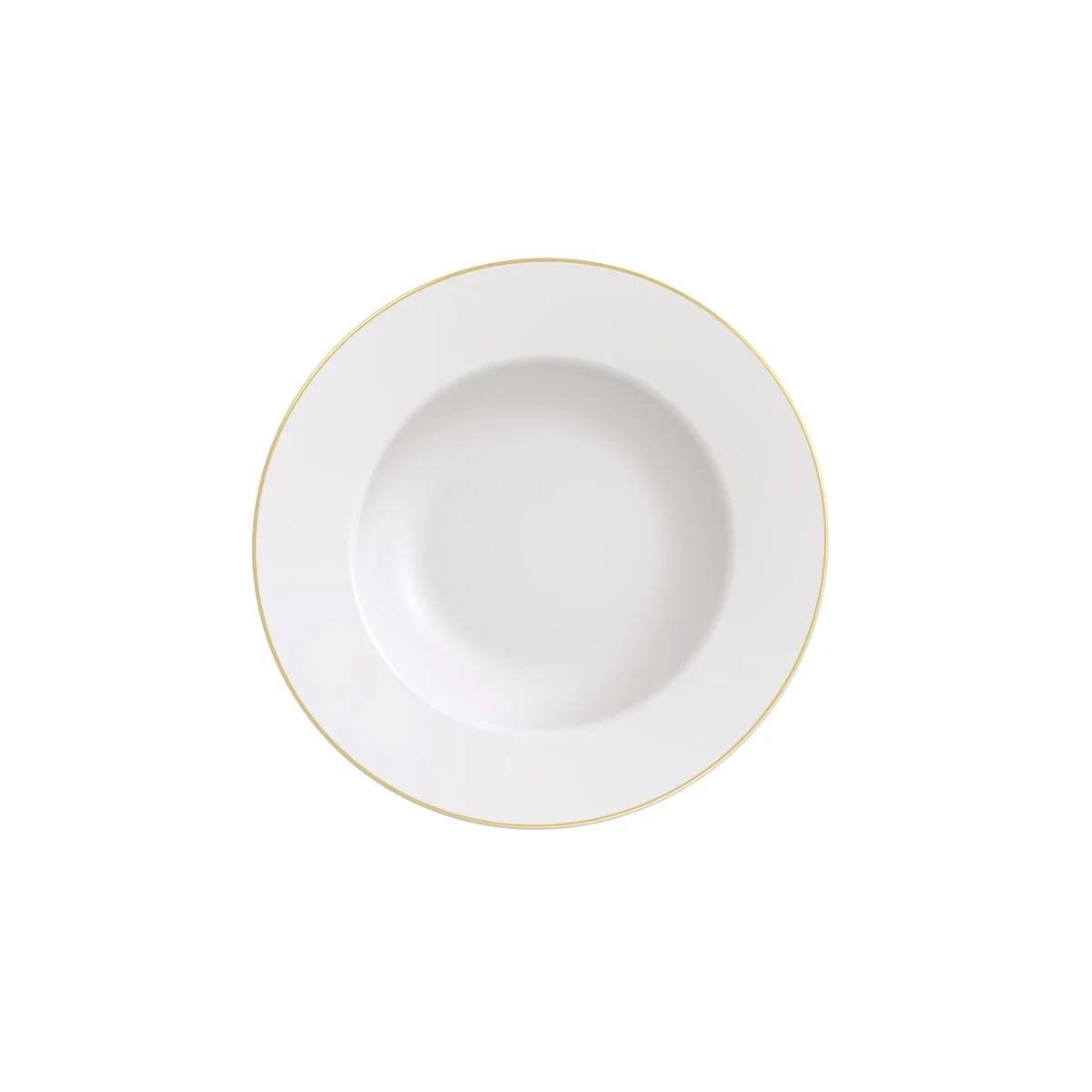 Prato Raso Filetado Tramontina Elisa em Porcelana com Borda Dourada 28 cm
