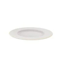 Prato Raso Filetado Tramontina Elisa em Porcelana com Borda Dourada 28 cm