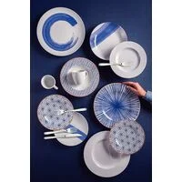 Conjunto Xícara e Pires de Cappuccino Tramontina Abstratta em Porcelana Decorada 200 ml 2 Peças