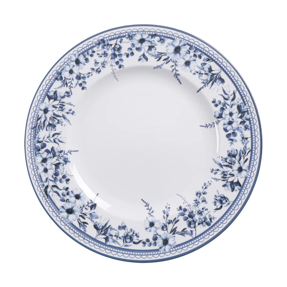 Prato Raso Tramontina Azzura em Porcelana Decorada 28 cm