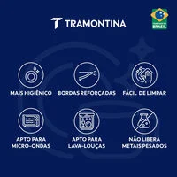 Prato Raso Tramontina Isabel em Porcelana Decorada 27 cm