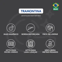 Prato Raso Tramontina Isabel em Porcelana Decorada 28 cm