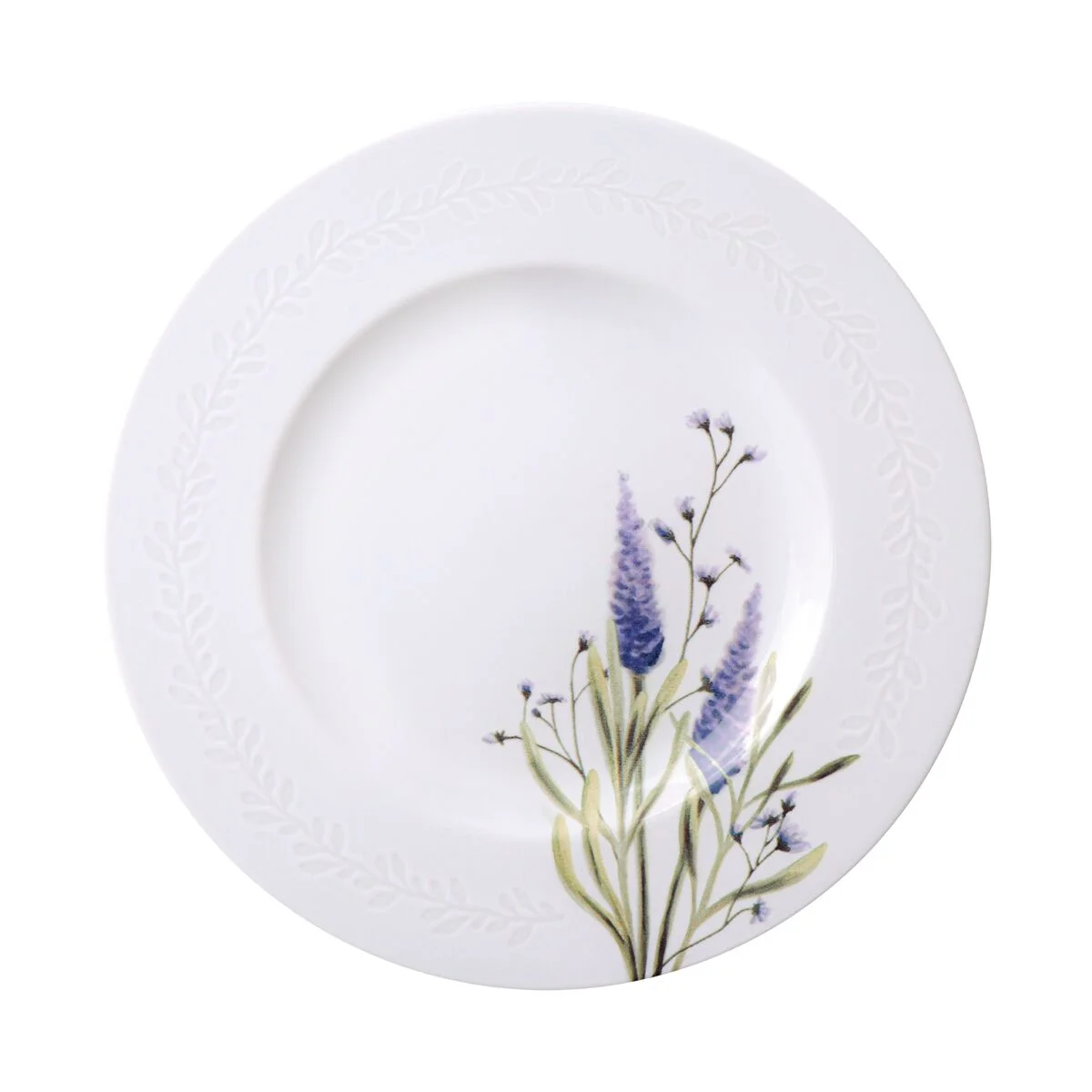 Prato Raso Tramontina Lilla em Porcelana Decorada 28 cm