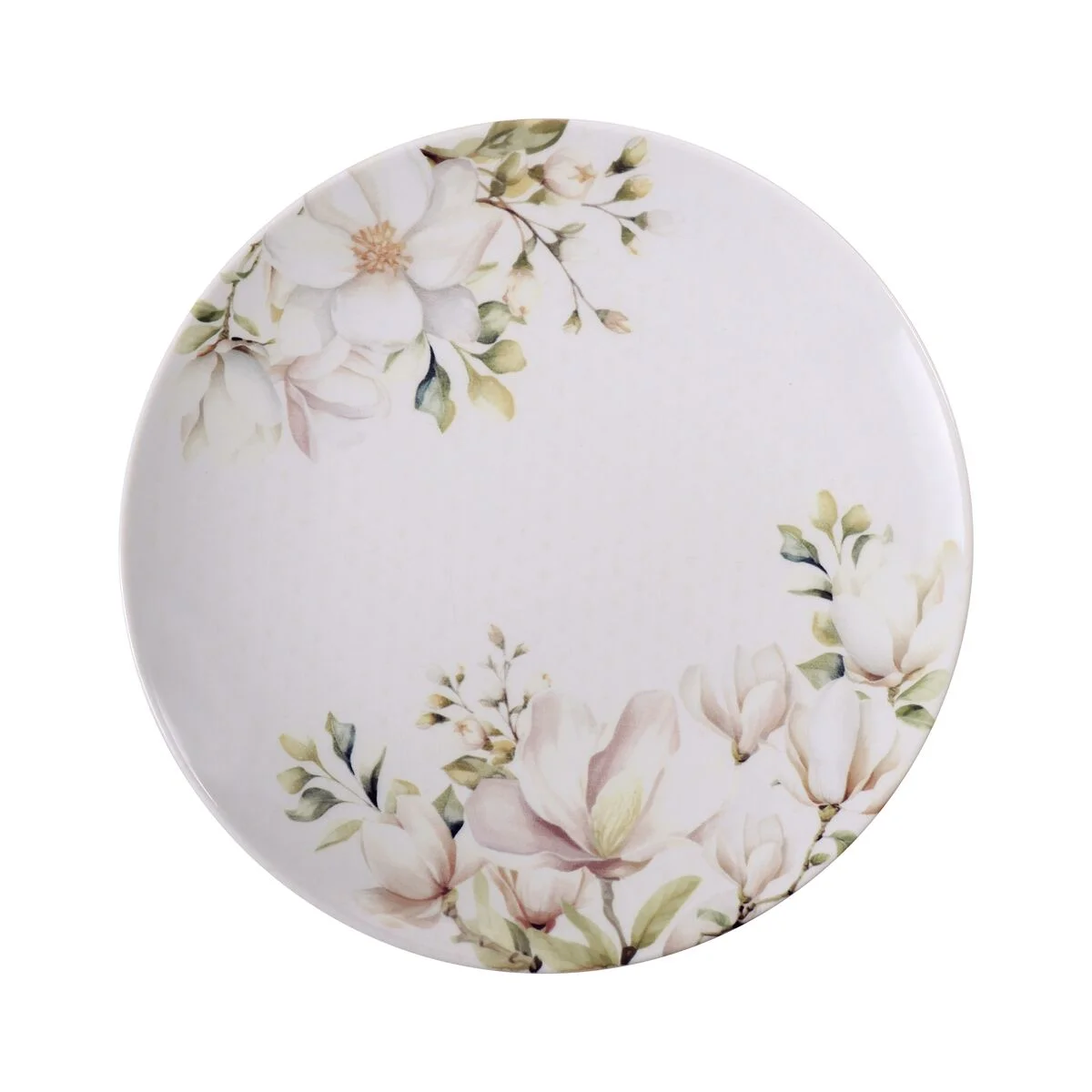 Prato Raso Tramontina Magnólia em Porcelana Decorada 28 cm