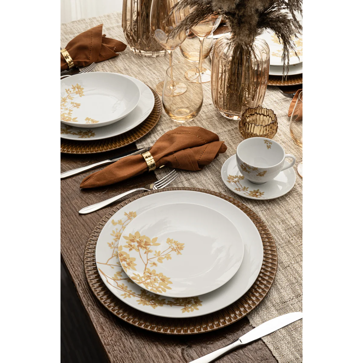 Prato Sobremesa Tramontina Amarilis em Porcelana 21 cm