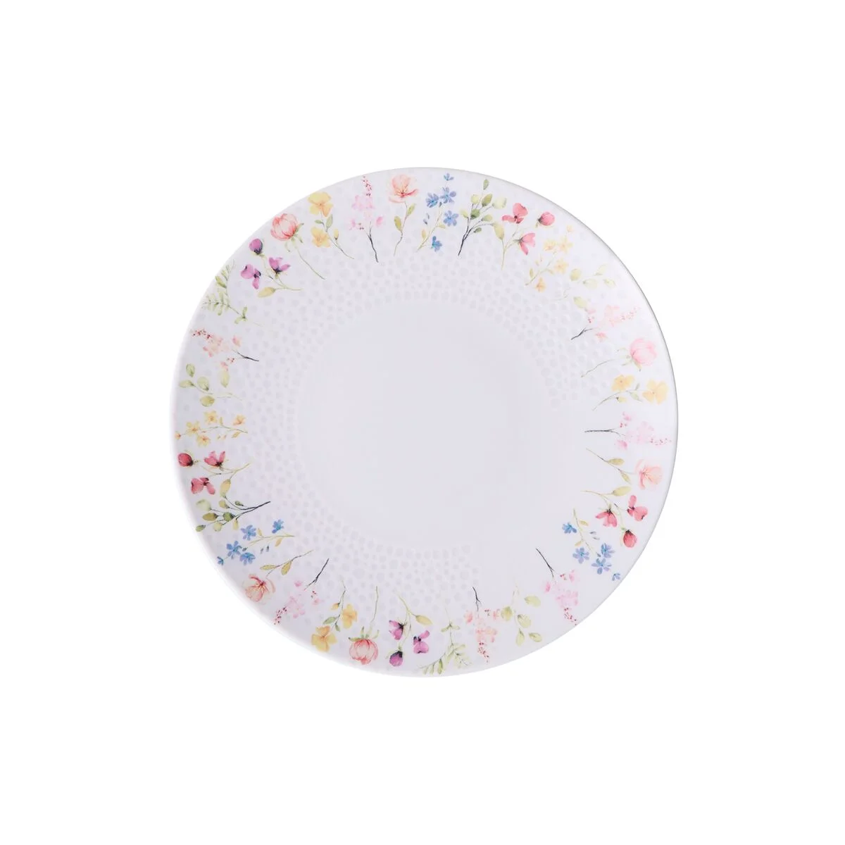 Prato Sobremesa Tramontina Artemis em Porcelana Decorada 21 cm