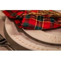Prato Panetone Tramontina Casa Natal Capodanno em Porcelana Decorada 28 cm