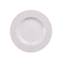 Prato Sobremesa Tramontina Casa Natal Capodanno em Porcelana Decorada 21 cm