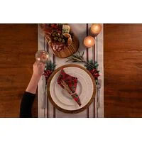 Prato Panetone Tramontina Casa Natal Capodanno em Porcelana Decorada 28 cm