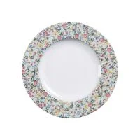 Prato Sobremesa Tramontina Dalina em Porcelana Decorada 21 cm