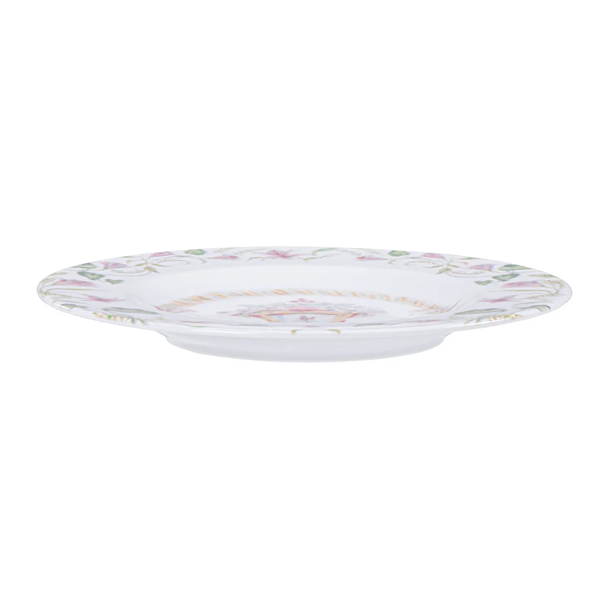 Prato Sobremesa Tramontina Essência Do Círio em Porcelana Decorada 21 cm