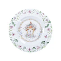 Prato Sobremesa Tramontina Essência Do Círio em Porcelana Decorada 21 cm