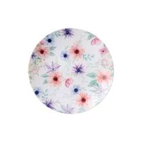 Prato Sobremesa Tramontina Floratta em Porcelana Decorada 21 cm