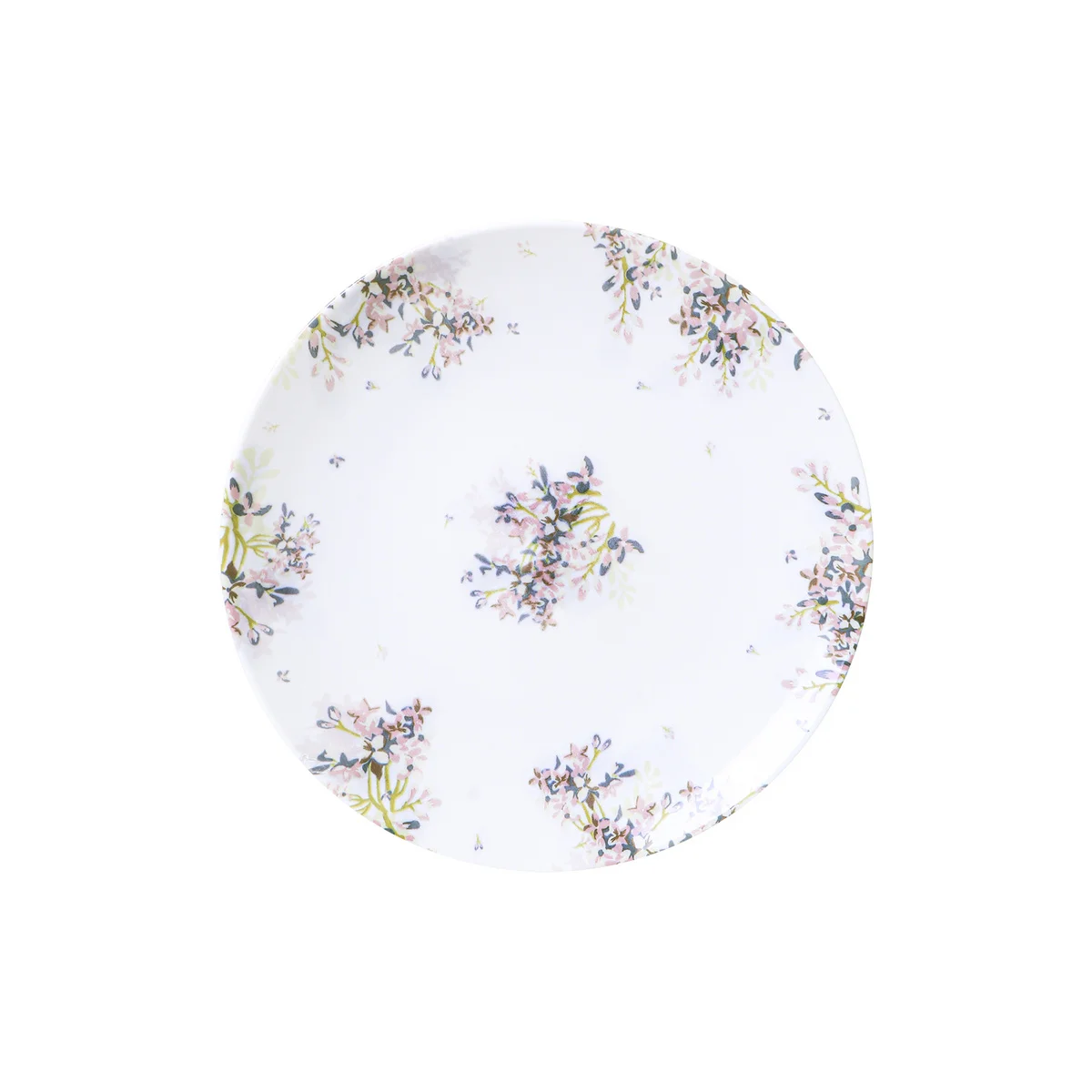 Prato Sobremesa Tramontina Fogli em Porcelana Decorada 19 cm