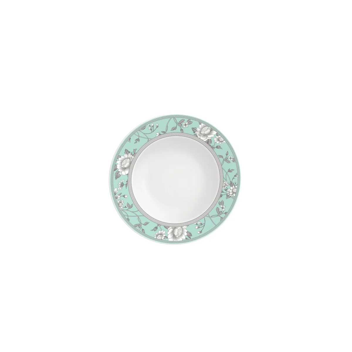 Prato Sobremesa Tramontina Helen em Porcelana Decorada 21 cm