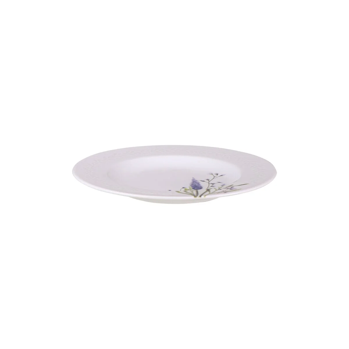Prato Sobremesa Tramontina Lilla em Porcelana Decorada 21 cm