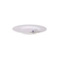Prato Sobremesa Tramontina Lilla em Porcelana Decorada 21 cm