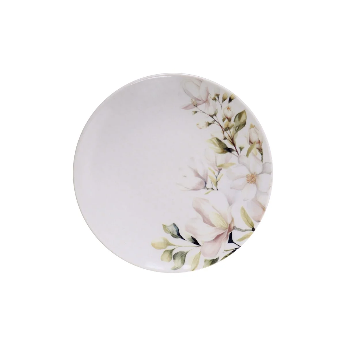 Prato Sobremesa Tramontina Magnólia em Porcelana Decorada 21 cm
