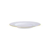 Prato Sobremesa Tramontina Mesh Filete de Ouro em Porcelana 21 cm