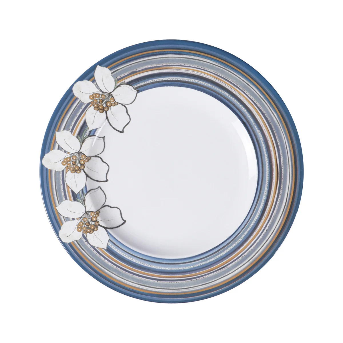 Prato Sobremesa Tramontina Nix em Porcelana Decorada 21 cm