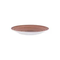 Prato Sobremesa Tramontina Paraty Mocha em Porcelana 23 cm