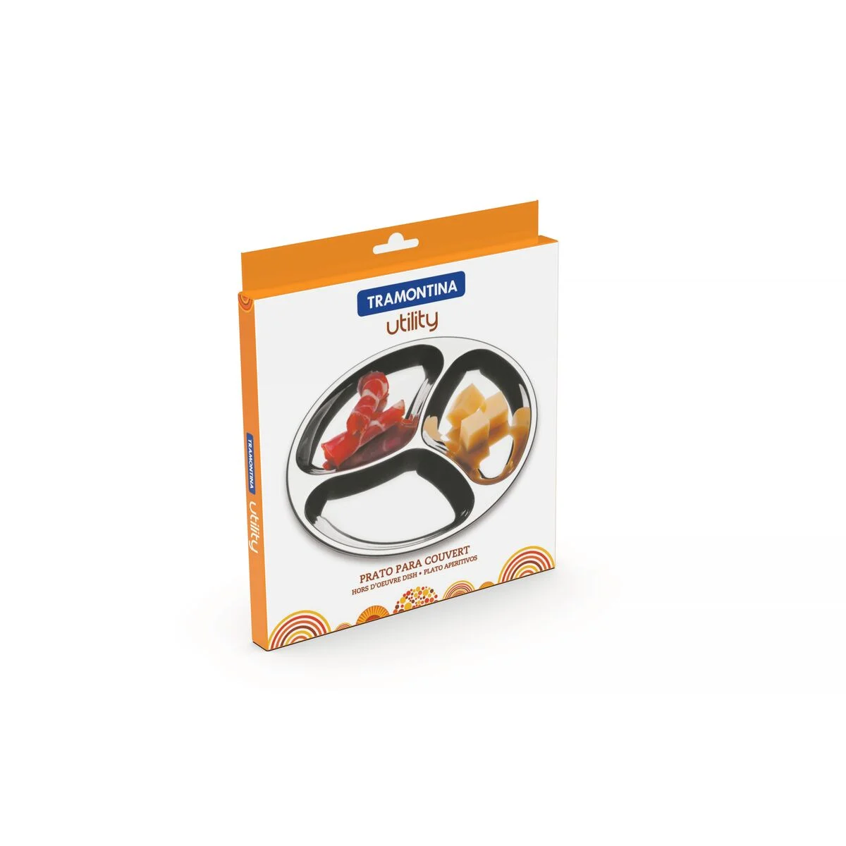 Prato para Couvert Tramontina Utility em Aço Inox
