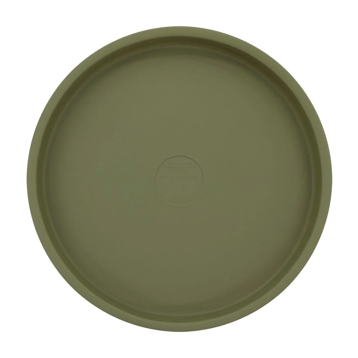 Prato para Vaso Tramontina em Polietileno Verde Oliva Grande