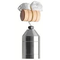 Prumo 750 g Tramontina MASTER em Aço com Calço Guia de Madeira e Cordão de Nylon